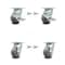 Service Caster 4 Inch Thermoplastic Rubber Caster Set with Roller Bearing 4 Swivel Lock 2 Brake SCC-30CS420-TPRRD-TLB-BSL-2-BSL-2 - alternate 1